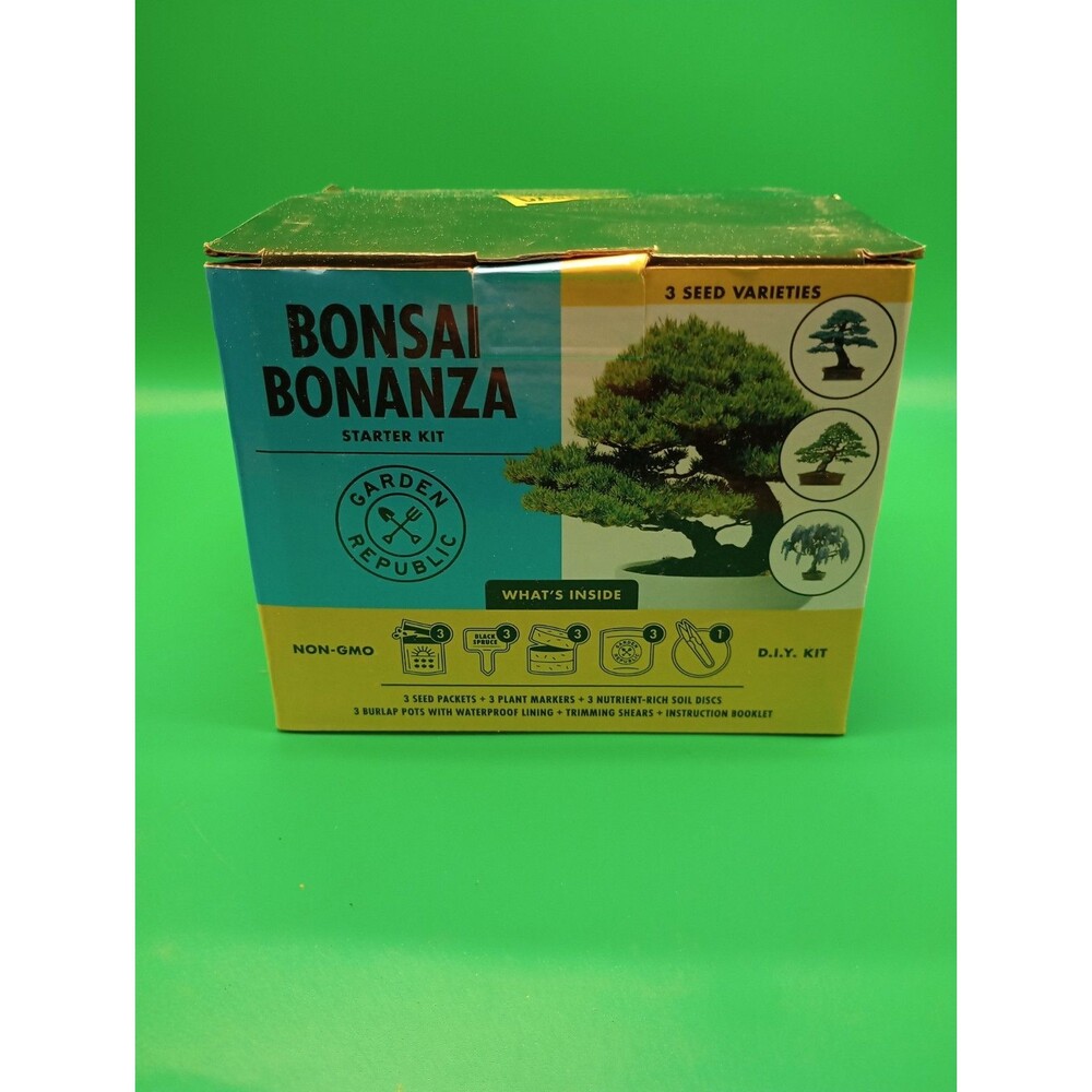 Garden Republic Bonsai Bonanza Tree Seed Starter Kit Mini Bonsai Plant